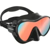 Cressi F1 Mask UV420 Blue/Red Lens Black