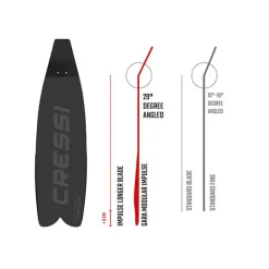 Cressi Gara Modular Impulse Fins Blue Metal