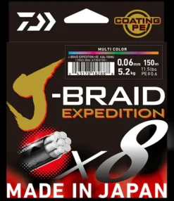Daiwa J Braid Expedition X8 300m Orange
