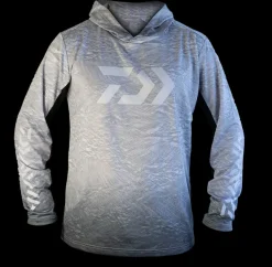 Daiwa Ripple Hooded Jersey Gray