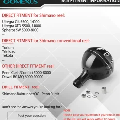 Gomexus Round Power Knob 45mm
