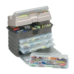 Plano Guide Series 137401 Stowaway Rack System Tackle Box Graphite/Sandstone
