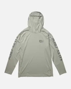 Salty Crew Alpha Flag Perforated HD W/Mask Gray