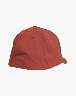 Salty Crew Deep Reach Elastic 6 Panel Hat Mahogany