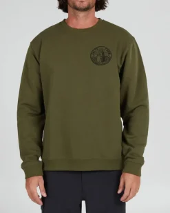 Salty Crew In Fishing We Trust Crew Fleece Army