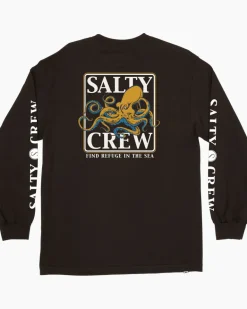 Salty Crew Ink Slinger LS Tee Black