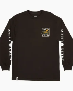 Salty Crew Ink Slinger LS Tee Black