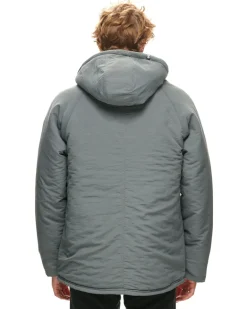 Salty Crew Long Shore Parka Jacket Dark Slate