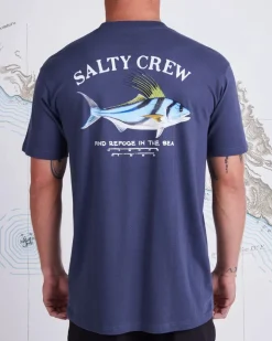 Salty Crew Rooster Premium SS Tee Harbor Blue