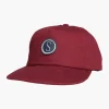 Salty Crew S Hook 5 Panel Unstructd Hat Mahogany