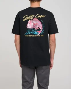 Salty Crew Snapper Premium SS Tee Black