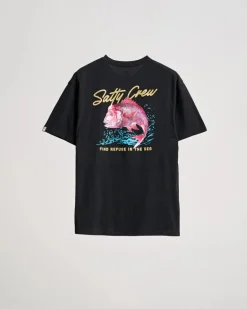 Salty Crew Snapper Premium SS Tee Black