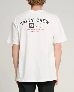 Salty Crew Surf Club Premium Tee White