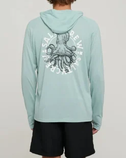 Salty Crew Tentacles Hood Sunshirt Mackerel